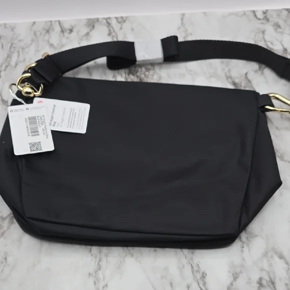 lululemon athletica Black Crossbody Bag with Gold Accents - Picture 3 of 5